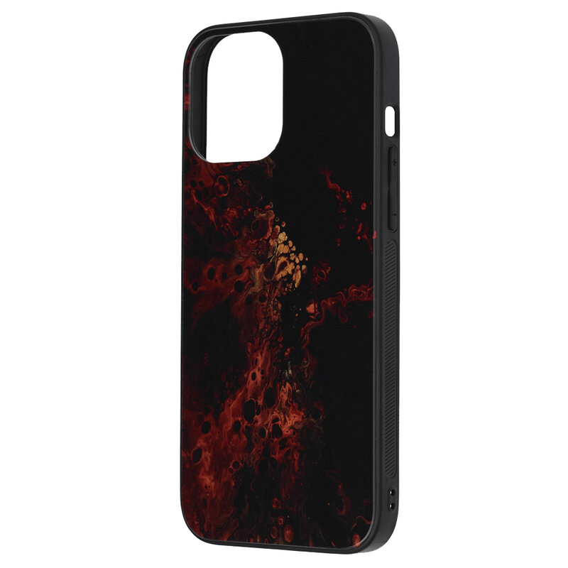 Husa iPhone 13 Pro Max Techsuit Glaze, Red Nebula