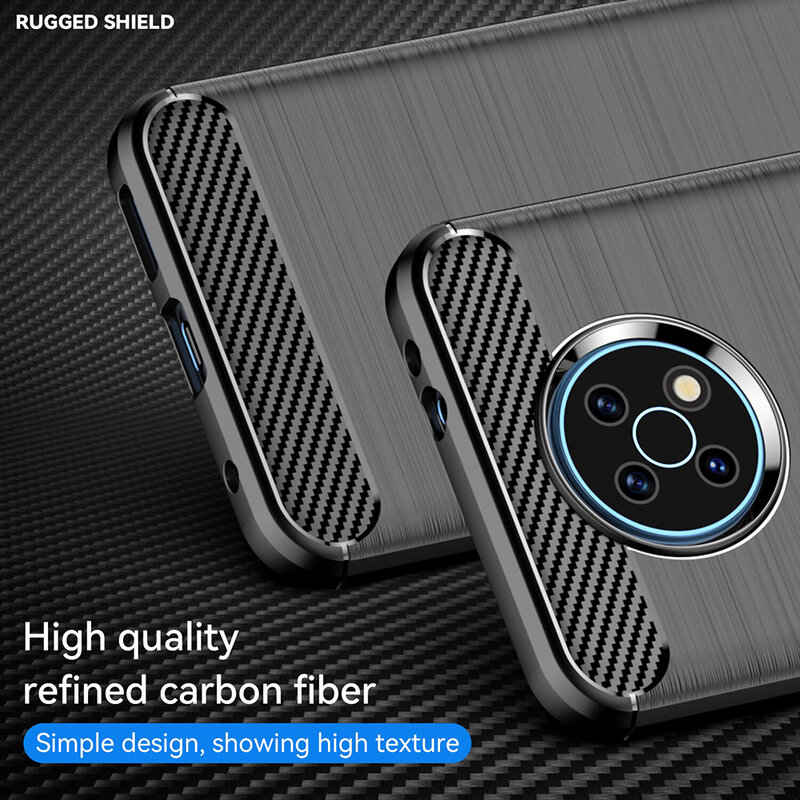 Husa Nokia G50 Techsuit Carbon Silicone, negru