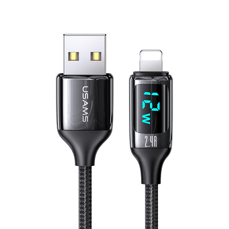 Cablu de date iPhone Fast Charge USAMS U78, 1.2m, negru