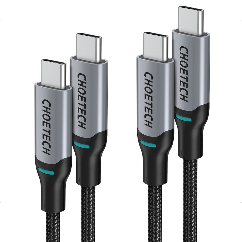 [Set 2x] Cablu Fast Charging USB-C PD100W Choetech, 5A, MIX00073