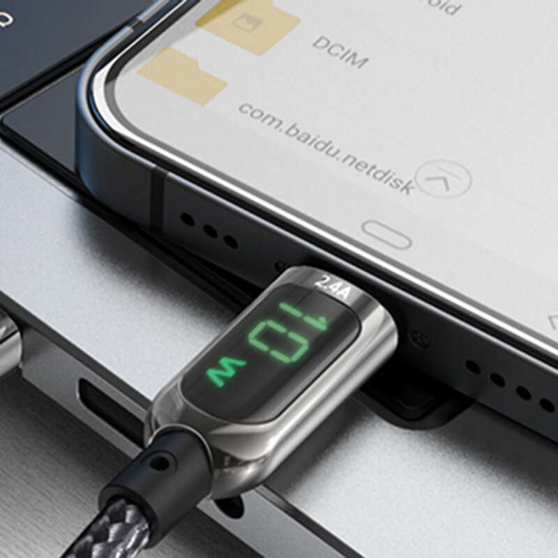 Cablu de date USB la Lightning Yesido CA84, 12W, 2.4A, 1.2m, negru