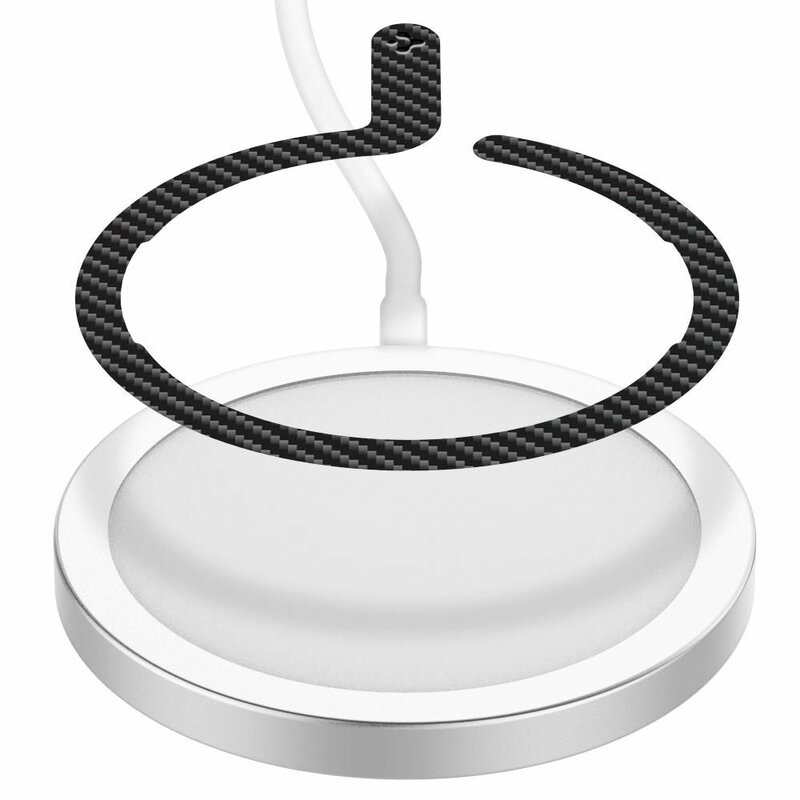 Inel husa adaptor MagSafe incarcare wireless Spigen OneTap, carbon
