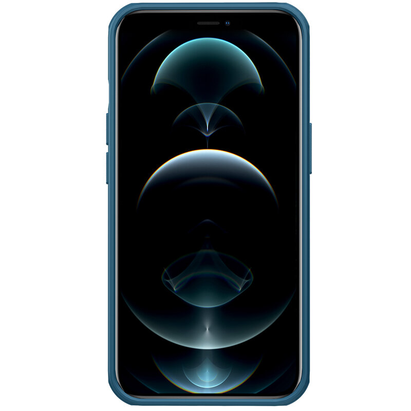 Husa iPhone 13 Nillkin Super Frosted Shield Pro Magnetic, albastru