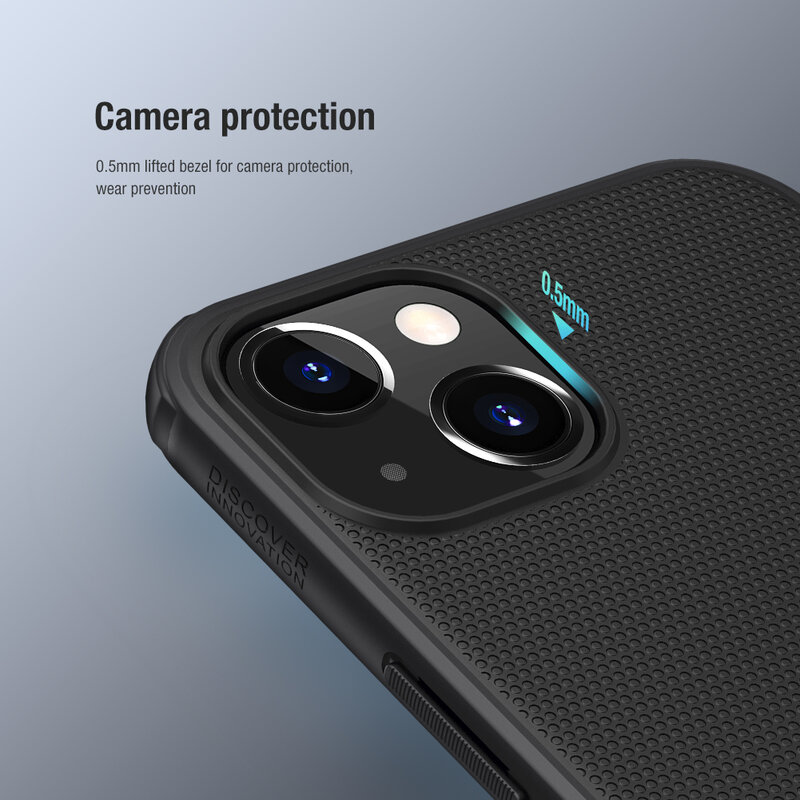 Husa iPhone 13 mini Nillkin Super Frosted Shield Pro Magnetic, albastru