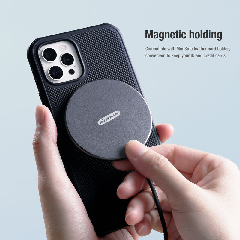 Husa iPhone 13 Pro Max Nillkin Super Frosted Shield Pro Magnetic, negru
