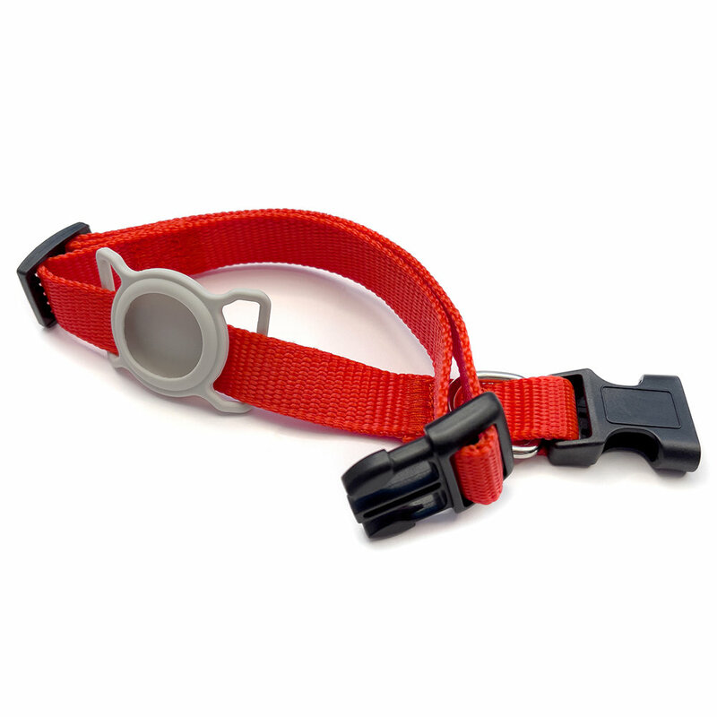 Zgarda pentru caini universala cu husa protectie Apple AirTag, negru