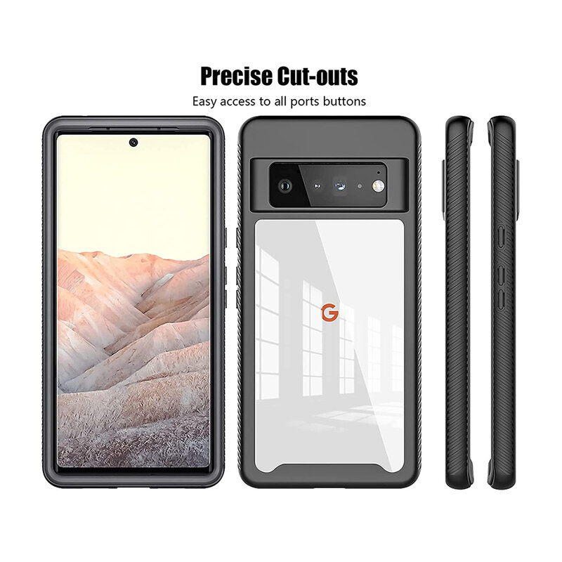 [Pachet 360°] Husa + folie Google Pixel 6 Pro Techsuit Defense, negru