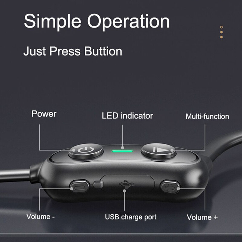 Casti bone conduction sport Bluetooth Remax, negru, RB-S33