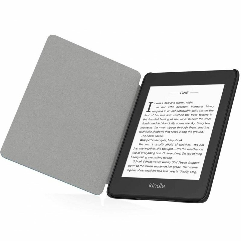 Husa Kindle Paperwhite 5, Signature Edition Tech-Protect Smartcase, gri deschis