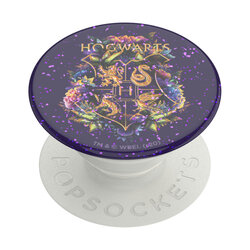 Popsockets original, suport cu functii multiple, Harry Potter Glitter Hogwarts Floral