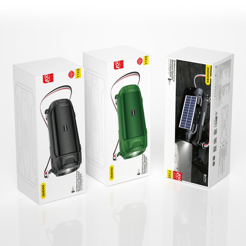 Boxa portabila cu incarcare solara Bluetooth Dudao Y1XS, 5W, negru