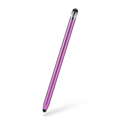 Stylus pen Techsuit, 2in1 universal, Android, iOS, aluminiu, roz, JC01