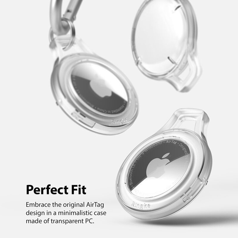 Breloc Apple AirTag Ringke Slim cu holder otel, verde