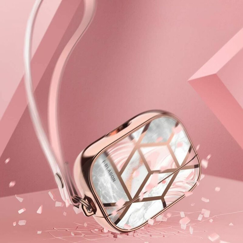 Husa AirPods 3 i-Blason Cosmo, curea pentru mana, roz