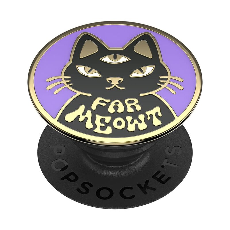 Popsockets original, suport cu functii multiple, Enamel Far Meowt