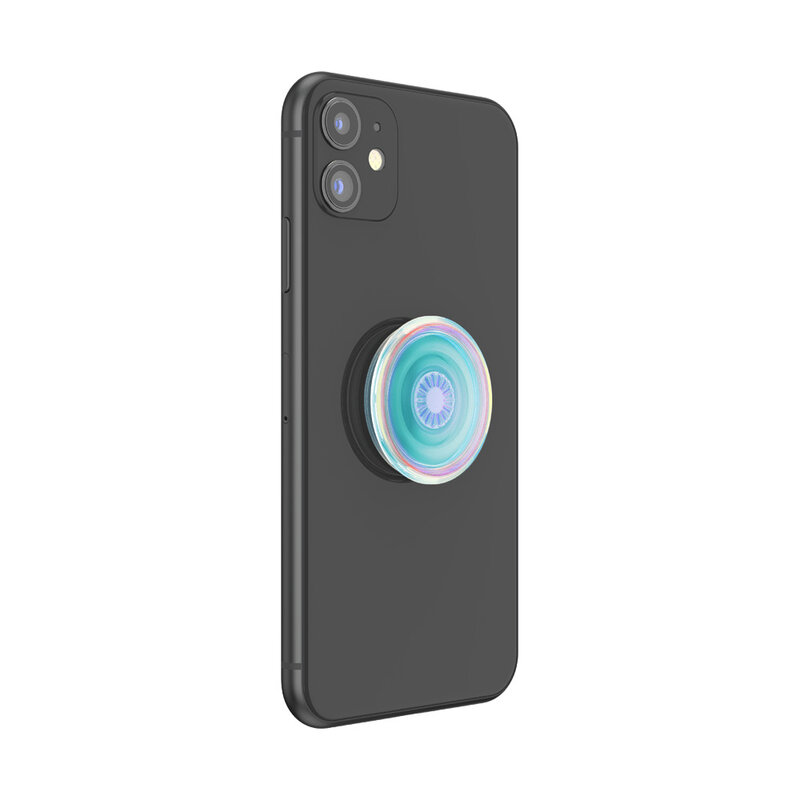 Popsockets original, suport cu functii multiple, Clear Iridescent
