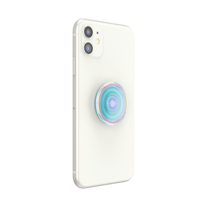Popsockets original, suport cu functii multiple, Clear Iridescent