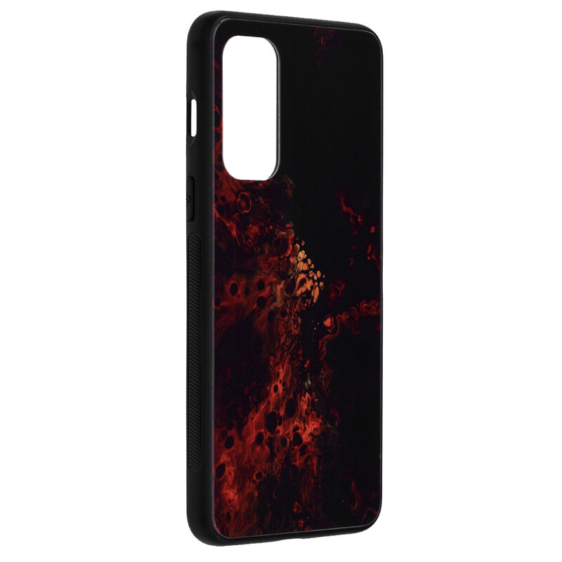 Husa OnePlus Nord 2 5G Techsuit Glaze, Red Nebula