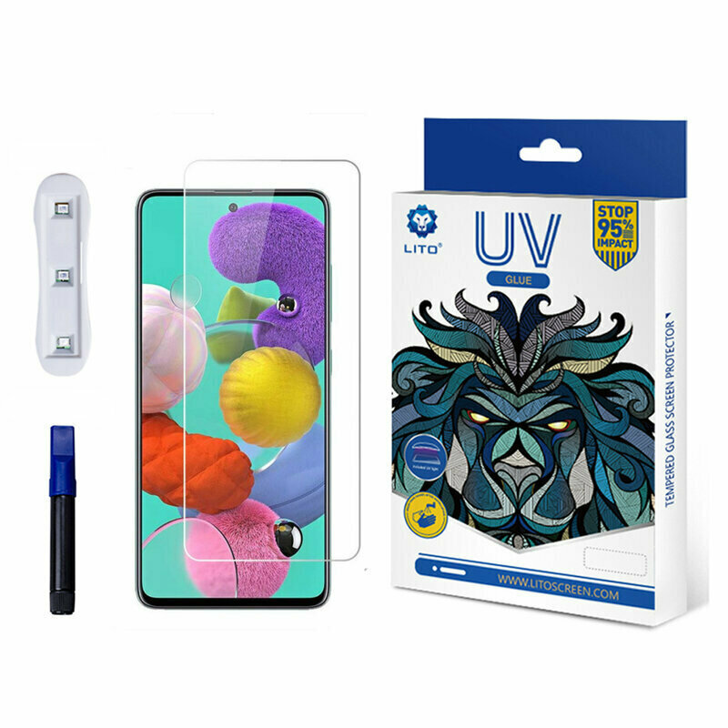 Folie sticla Samsung Galaxy S22 5G Lito UV Glue, clear
