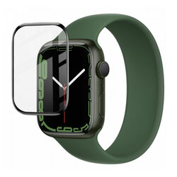 Folie Apple Watch 7 45mm Bestsuit Flexible Nano Glass 5H, negru
