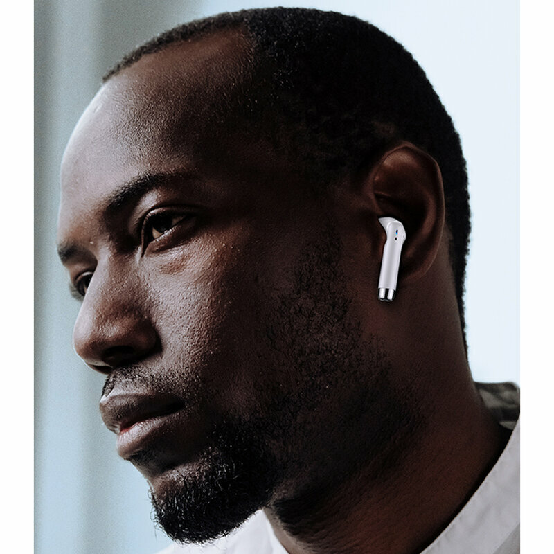 Casti wireless in-ear Usams, TWS earbuds, Bluetooth, roz, IA04