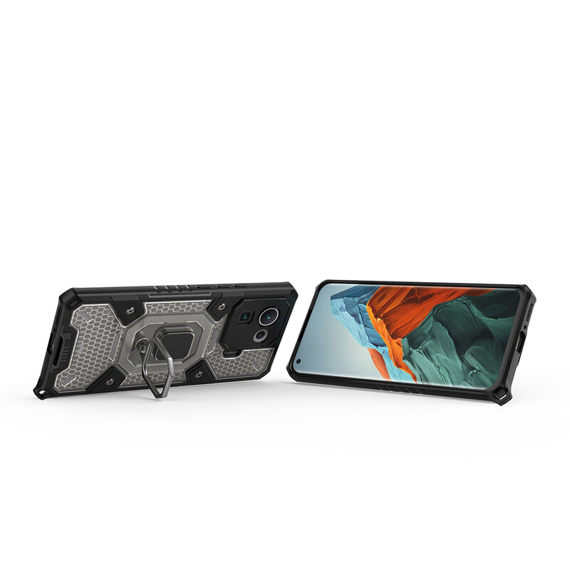 Husa antisoc Xiaomi Mi 11 Pro Techsuit Honeycomb, negru