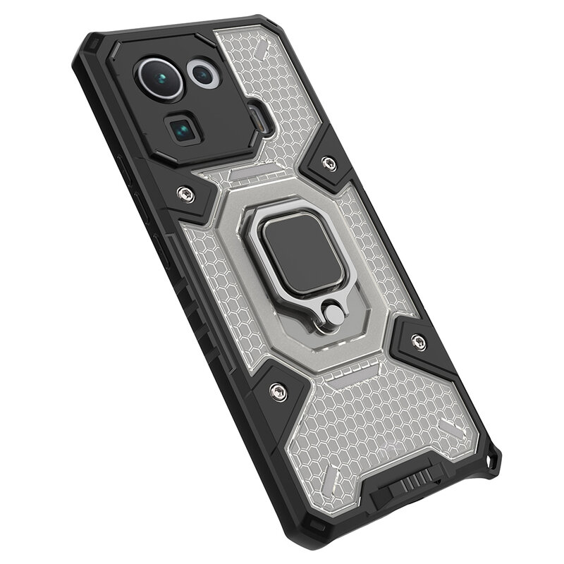 Husa antisoc Xiaomi Mi 11 Pro Techsuit Honeycomb, negru