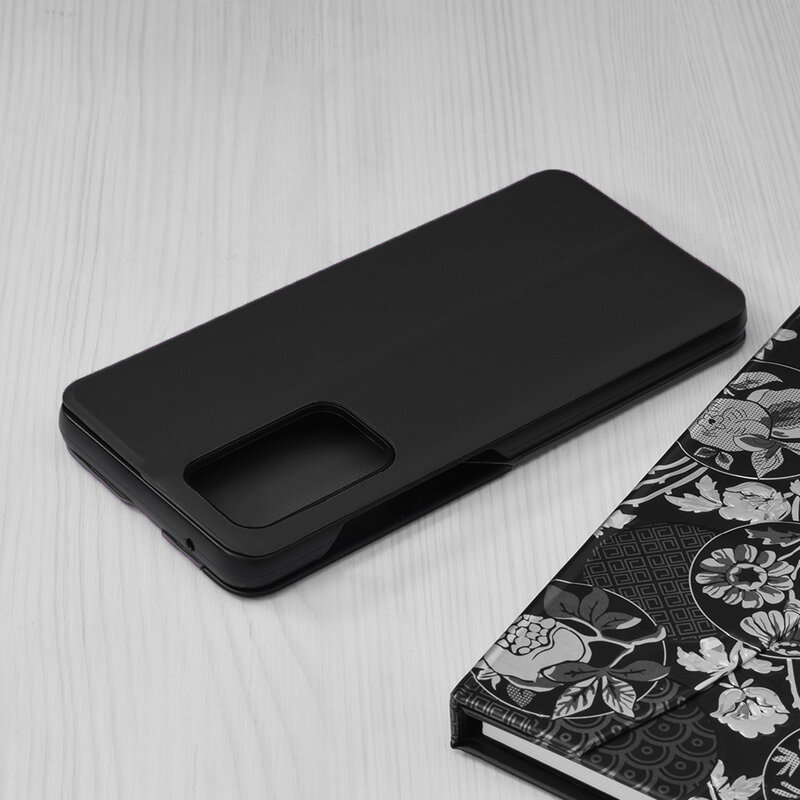 Husa Samsung Galaxy A53 5G Eco Leather View flip tip carte, negru