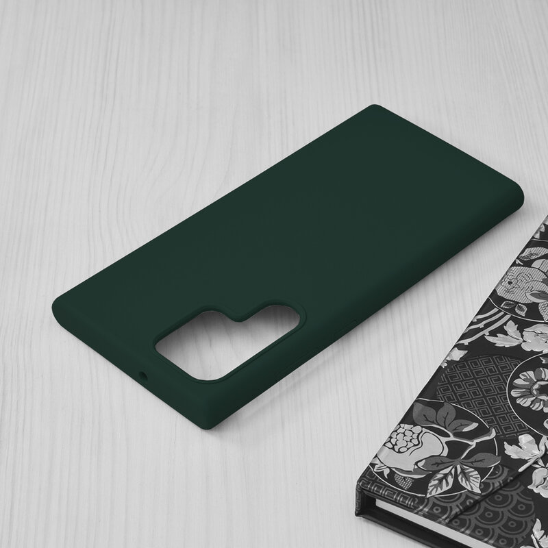 Husa Samsung Galaxy S22 Ultra 5G Techsuit Soft Edge Silicone, verde