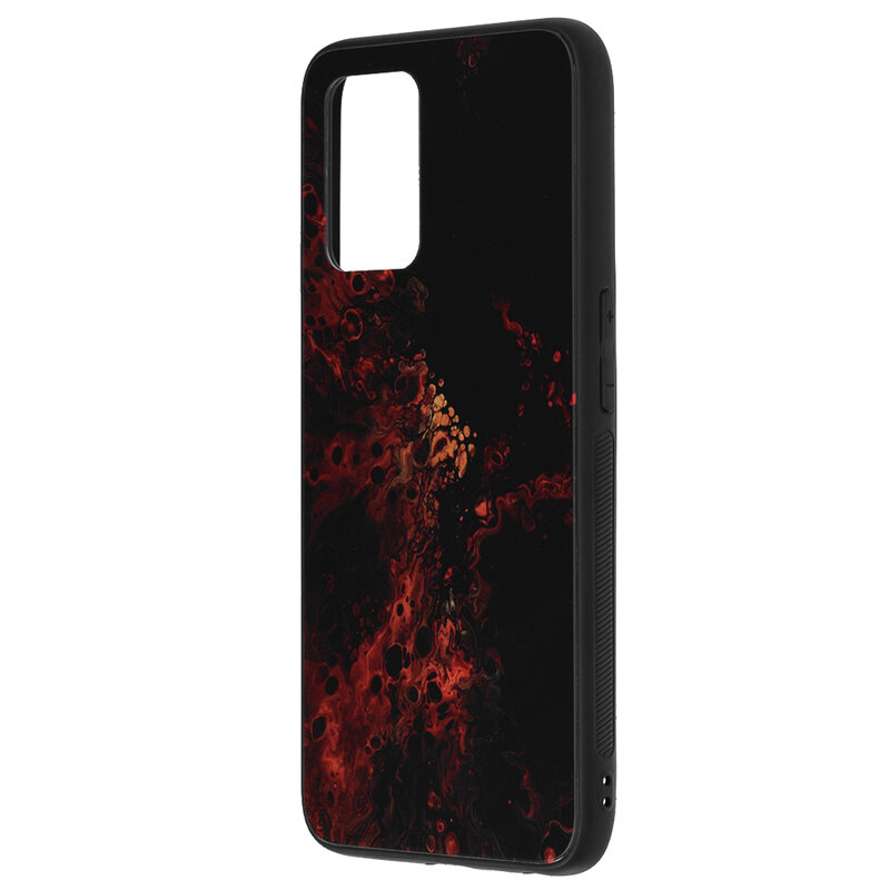 Husa Realme 8 5G Techsuit Glaze, Red Nebula
