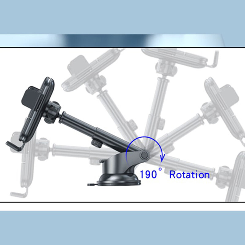 Suport telefon auto, incarcare wireless 15W Yesido C121, negru