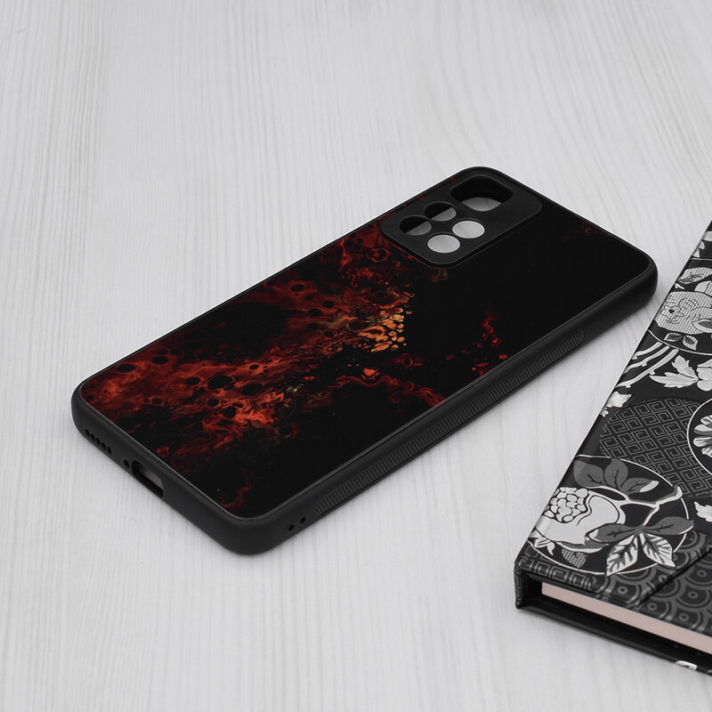 Husa Xiaomi Redmi Note 11 Pro+ 5G Techsuit Glaze, Red Nebula