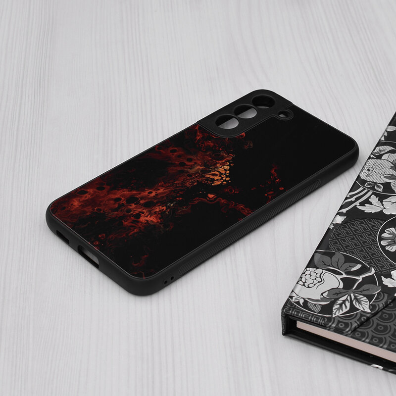 Husa Samsung Galaxy S22 Plus 5G Techsuit Glaze, Red Nebula
