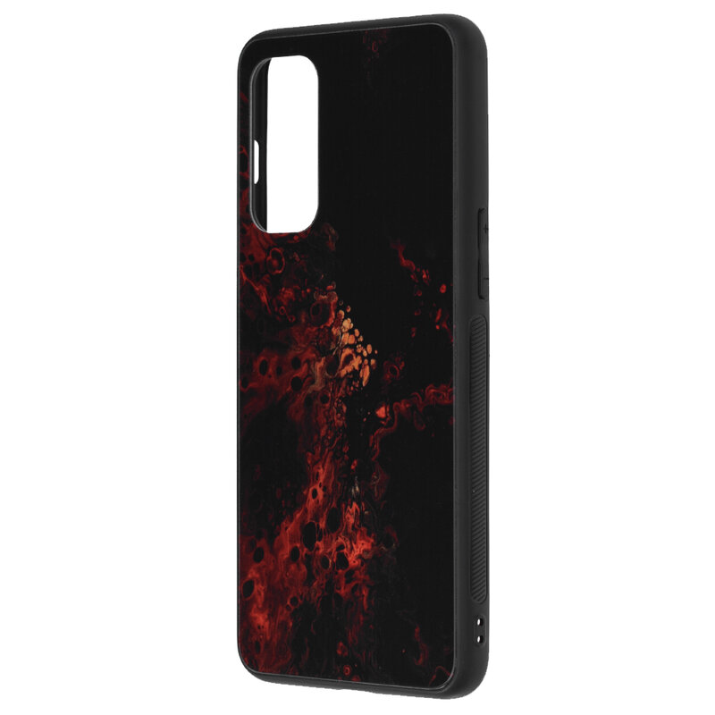 Husa OnePlus Nord 2 5G Techsuit Glaze, Red Nebula