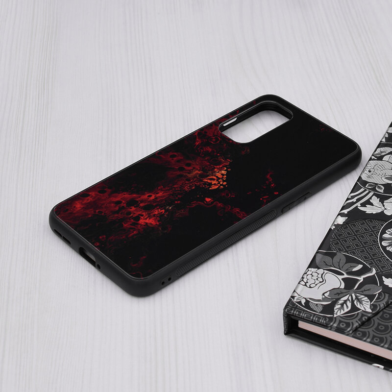 Husa OnePlus Nord 2 5G Techsuit Glaze, Red Nebula