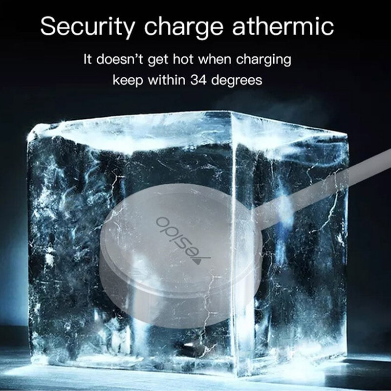 Cablu incarcare Apple Watch wireless magnetic Yesido CA69, alb