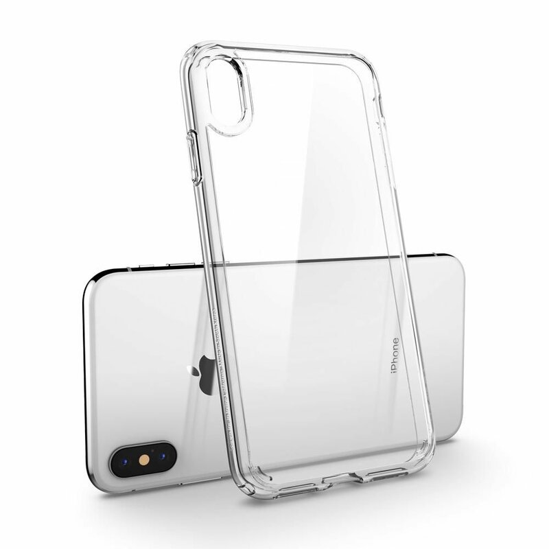 Husa iPhone X, iPhone 10 Spigen Ultra Hybrid, transparenta