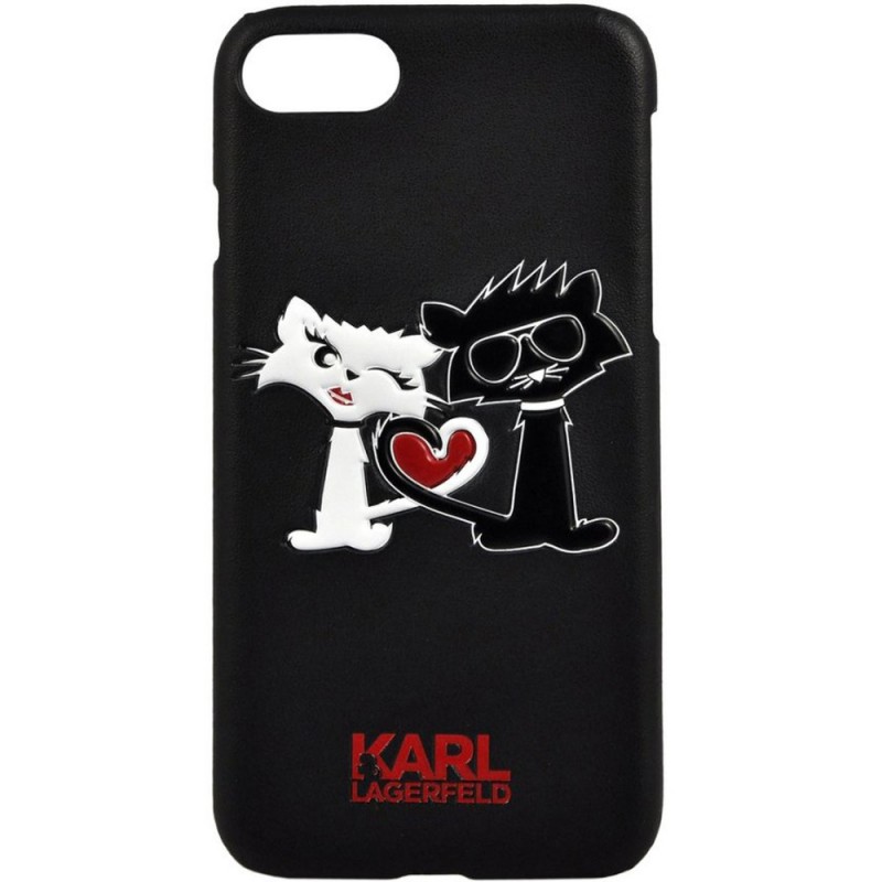 Bumper iPhone 7 Karl Lagerfeld - Negru KLHCP7CL1BK
