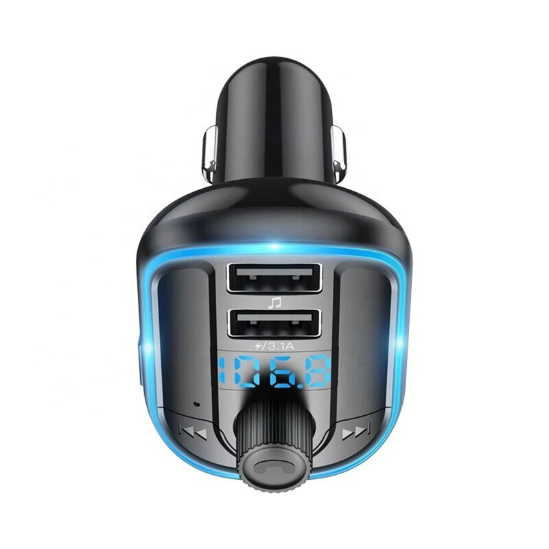 Modulator FM Bluetooth 2x USB, MicroSD Yesido Y44, 3.1A, negru
