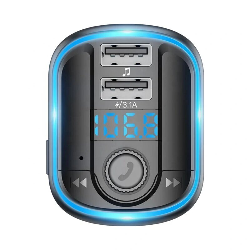 Modulator FM Bluetooth 2x USB, MicroSD Yesido Y44, 3.1A, negru