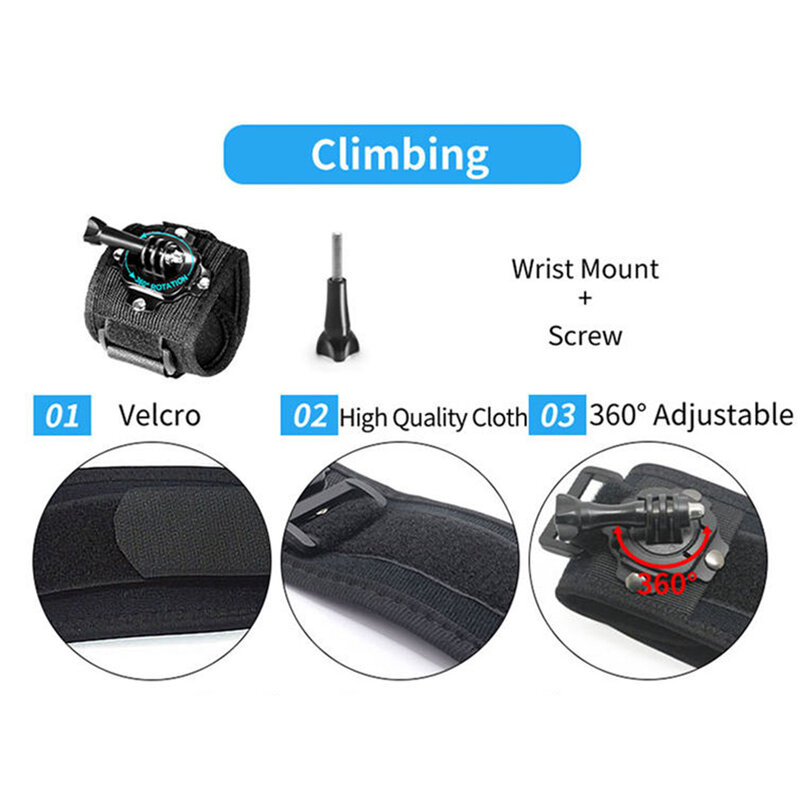 Set accesorii GoPro Hero, camera video actiune 216in1 Techsuit CAL38