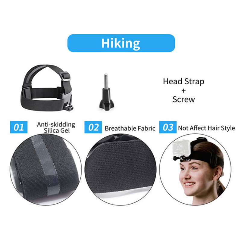 Set accesorii GoPro Hero, camera video actiune 216in1 Techsuit CAL38