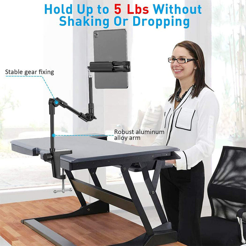 Suport masa pentru telefon, tableta, GoPro, ring light, surub 1/4, GT4