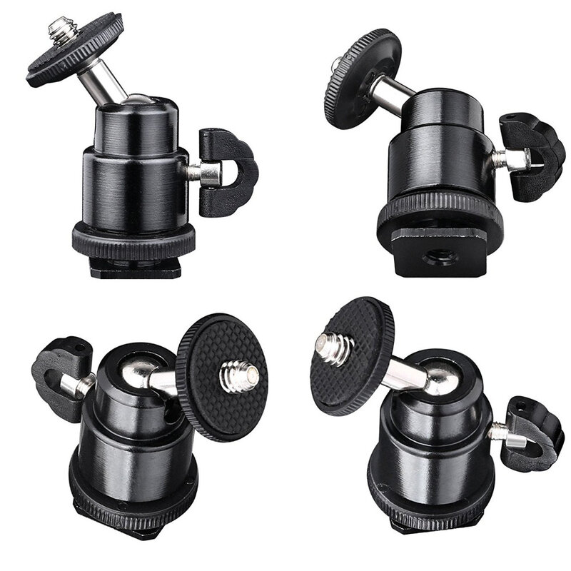 Adaptor patina Cold Shoe la surub 1/4 GoPro, DSLR, monitor Techsuit BH-2