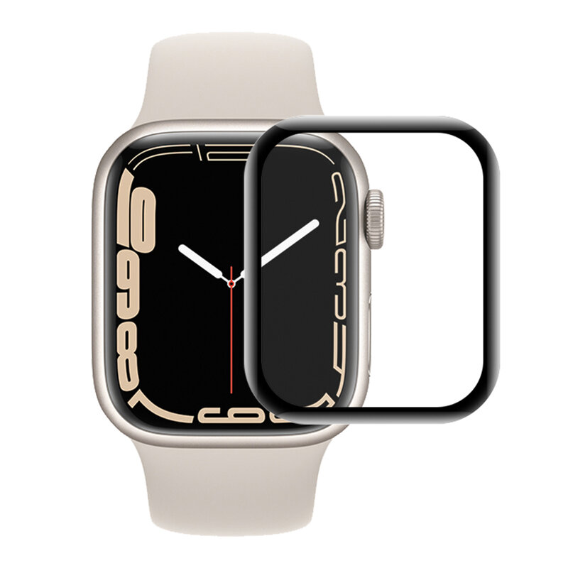 Folie Apple Watch 7 41mm Bestsuit Flexible Nano Glass 5H, negru