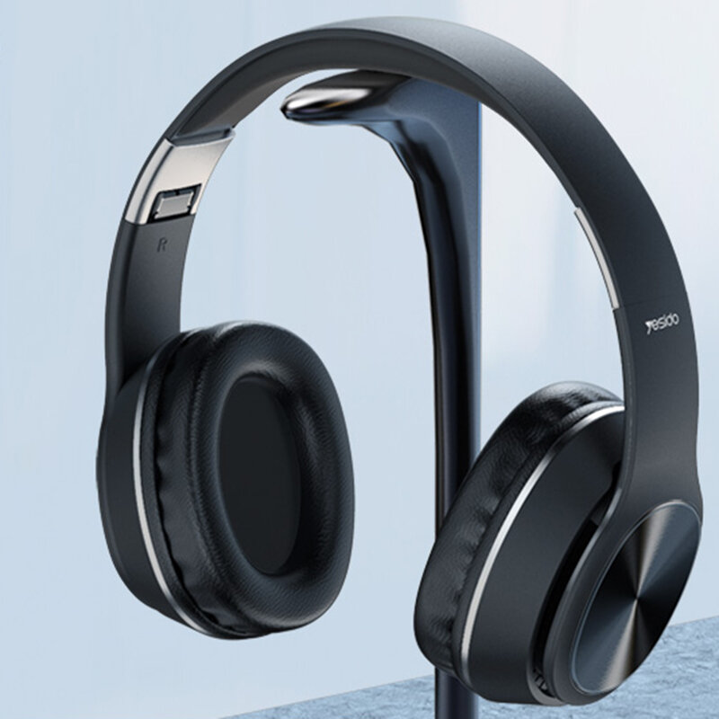 Casti over-ear Bluetooth headset Yesido EP01, Hi-Fi audio, negru