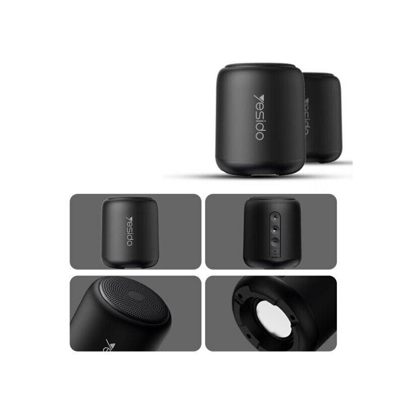 Mini boxa portabila wireless pentru telefon Yesido YSW06, negru
