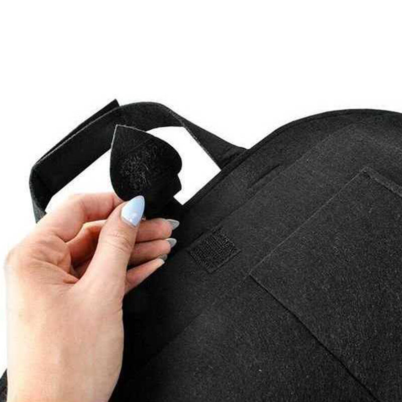 Organizator spatar scaun auto cu buzunare din pasla, negru, OCS-01