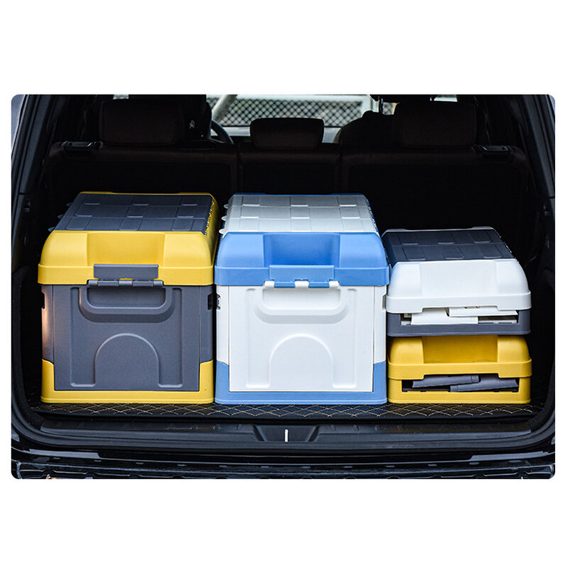 Cutie organizator portbagaj auto pliabila, universala din plastic, TOB01