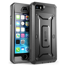 Husa iPhone 5 / 5s / SE Supcase Unicorn Beetle Pro, negru